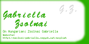 gabriella zsolnai business card